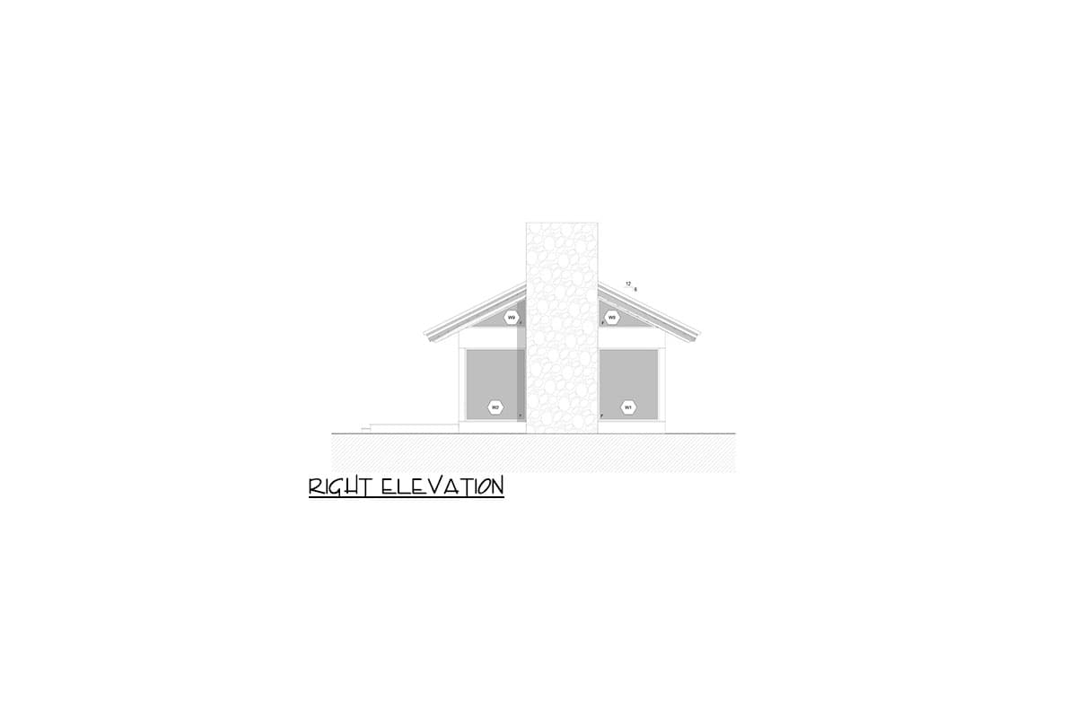 Plan 311047RMZ: Mid-Century Modern Cabin with Carport - 1546 Sq Ft - Architectural Designs - Image #10 - Contemporary, Mid Century Modern, Modern, Mountain