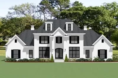 5 Bed Southern Traditional House Plan - 4413 Sq Ft - Architectural Designs