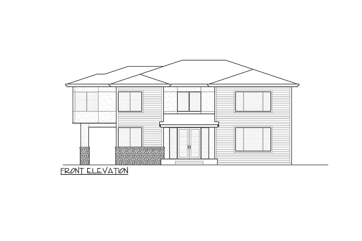 Plan 666241RAF: Modern Prairie-Style House Plan with Flex Room - 2802 Sq Ft - Architectural Designs - Image #39 - Contemporary, Northwest, Prairie