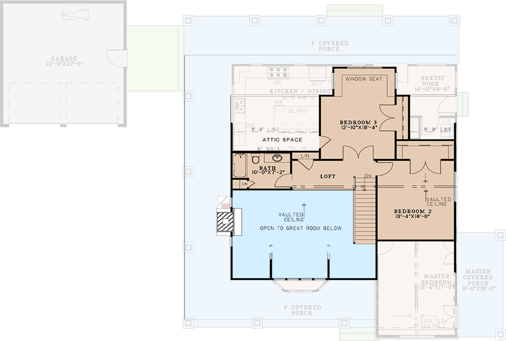 Plan 70862MK: Mountain Country House Plan - 2349 Sq Ft - Architectural Designs - Floor Plan - 2nd Floor - Cabin, Country, Mountain, Rustic