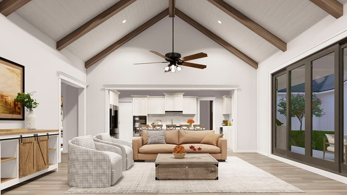 Plan 70865MK: 4-Bed Balanced Modern Farmhouse Plan - 2930 Sq. Ft. - Architectural Designs - Image #4 - Country, Farmhouse, Modern Farmhouse, New American