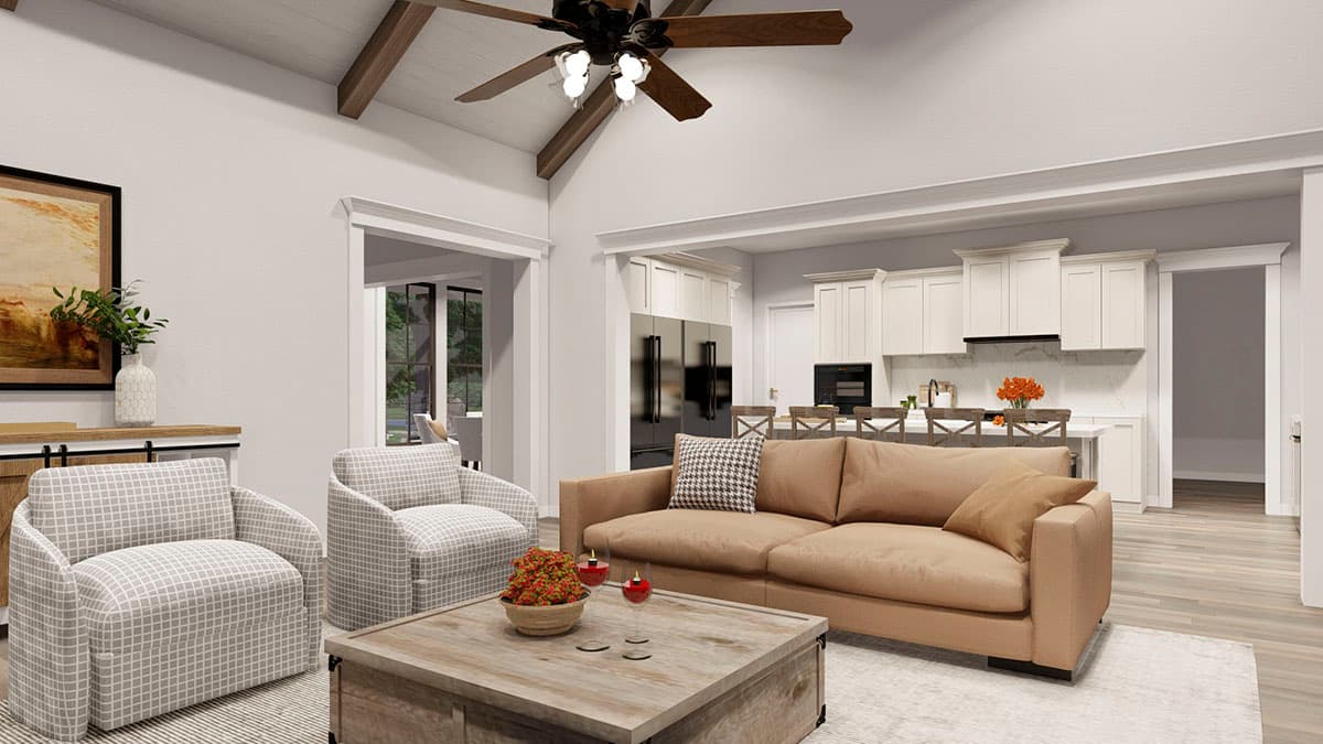 Plan 70865MK: 4-Bed Balanced Modern Farmhouse Plan - 2930 Sq. Ft. - Architectural Designs - Image #5 - Country, Farmhouse, Modern Farmhouse, New American