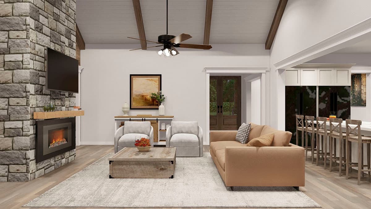 Plan 70865MK: 4-Bed Balanced Modern Farmhouse Plan - 2930 Sq. Ft. - Architectural Designs - Image #6 - Country, Farmhouse, Modern Farmhouse, New American