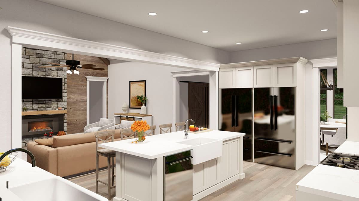 Plan 70865MK: 4-Bed Balanced Modern Farmhouse Plan - 2930 Sq. Ft. - Architectural Designs - Image #9 - Country, Farmhouse, Modern Farmhouse, New American