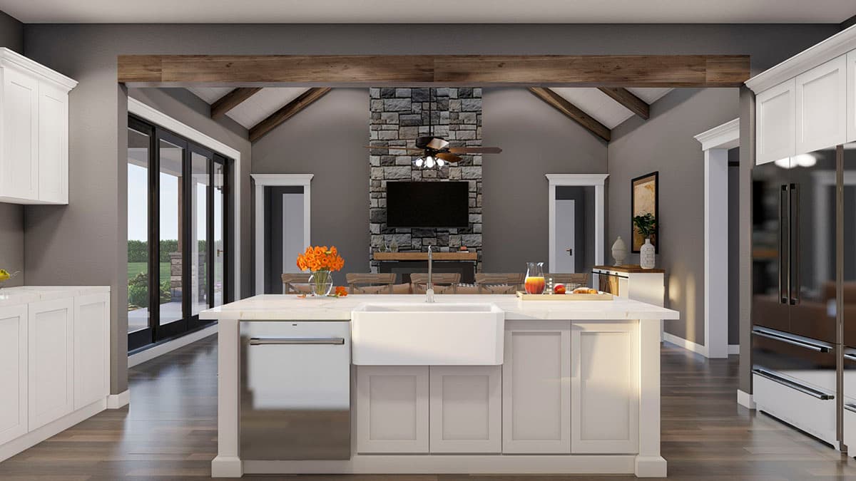 Plan 70866MK: Balanced Farmhouse Plan with 3-Car Garage - 2481 Sq Ft - Image #12 - Country, Farmhouse, Modern Farmhouse, New American