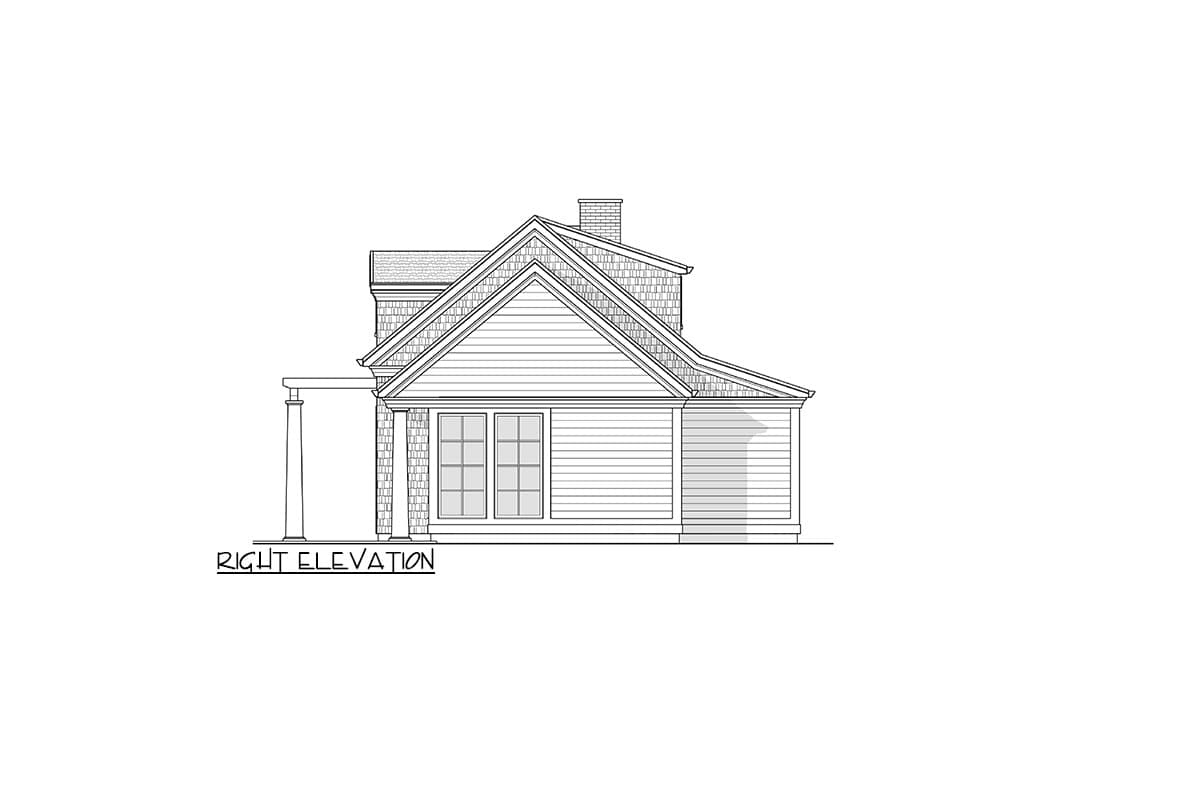 Plan 270084AF: Pool House Plan with Bed, Bar and Gym - 1252 Sq Ft - Architectural Designs - Image #6 - Country, Shingle, Traditional