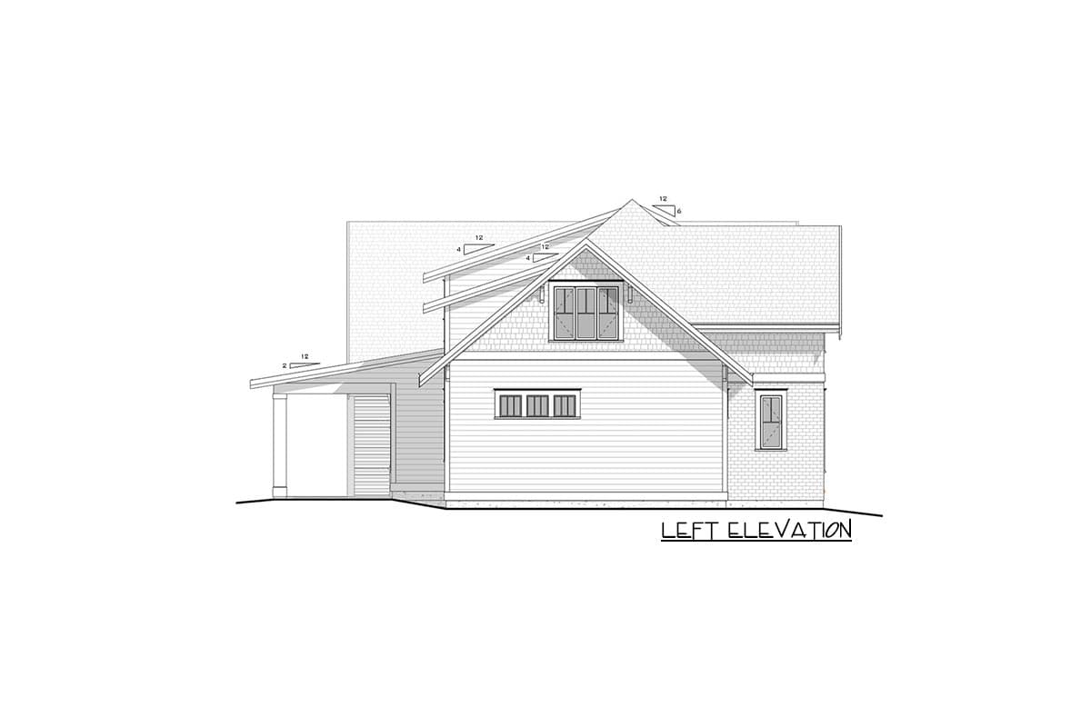 Plan 770516JME: 4 Bed New American House Plan with 3-Car Garage - 3357 Sq Ft - Image #4 - Craftsman, New American, Northwest, Shingle, Traditional, Transitional