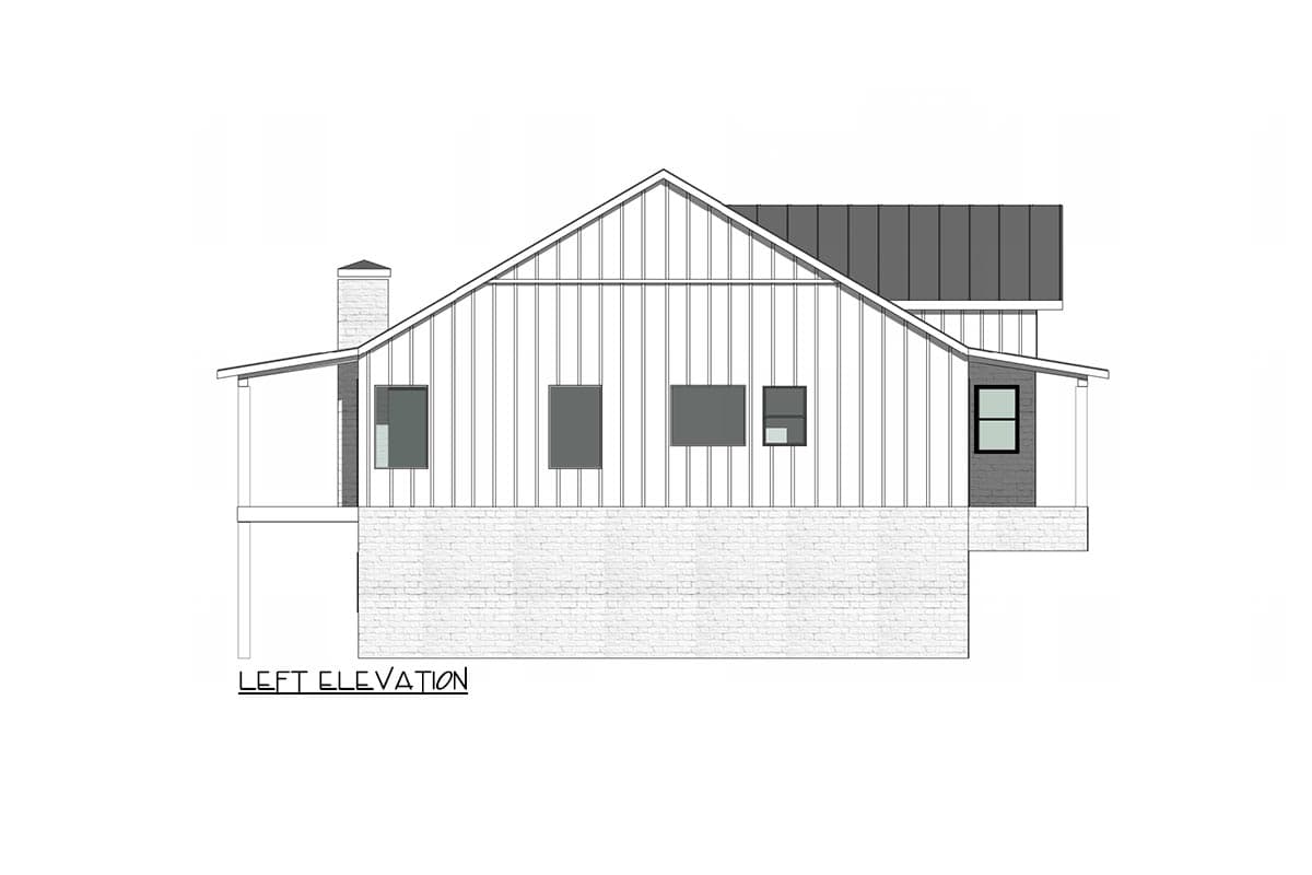 Plan 420118WNT: 1-Story Modern Farmhouse Plan with a Flex Room and Expansive Outdoor Living - Image #14 - Country, Farmhouse, Modern Farmhouse, New American, Ranch