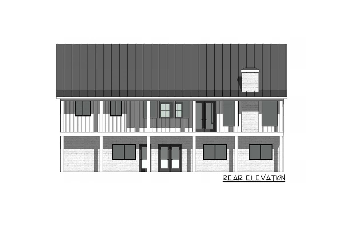 Plan 420118WNT: 1-Story Modern Farmhouse Plan with a Flex Room and Expansive Outdoor Living - Image #15 - Country, Farmhouse, Modern Farmhouse, New American, Ranch