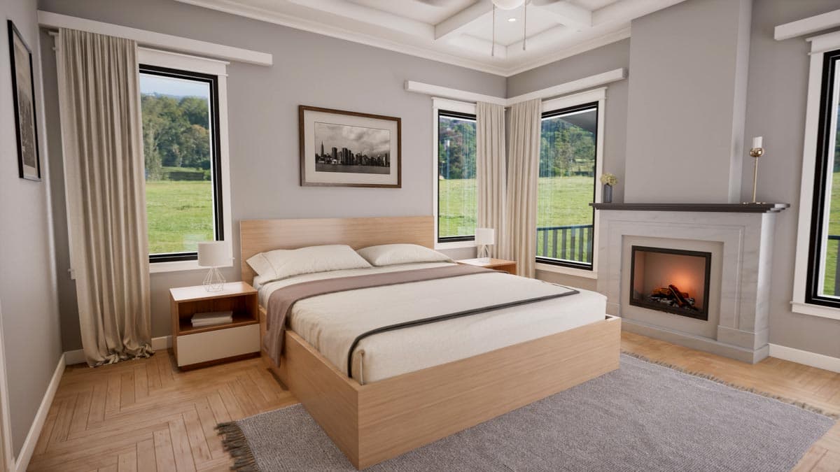 Plan 420118WNT: 1-Story Modern Farmhouse Plan with a Flex Room and Expansive Outdoor Living - Image #7 - Country, Farmhouse, Modern Farmhouse, New American, Ranch