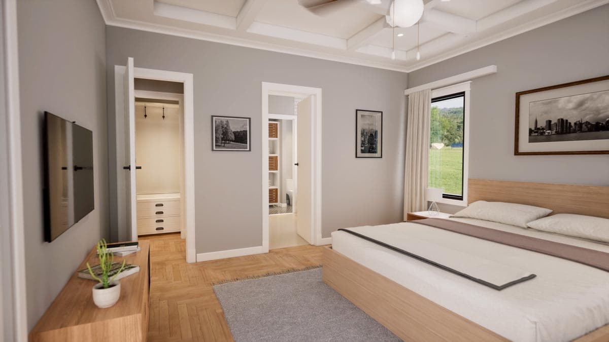 Plan 420118WNT: 1-Story Modern Farmhouse Plan with a Flex Room and Expansive Outdoor Living - Image #8 - Country, Farmhouse, Modern Farmhouse, New American, Ranch