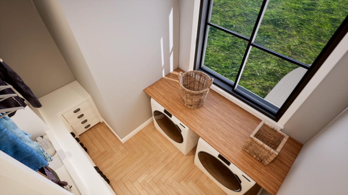 Plan 420118WNT: 1-Story Modern Farmhouse Plan with a Flex Room and Expansive Outdoor Living - Image #12 - Country, Farmhouse, Modern Farmhouse, New American, Ranch