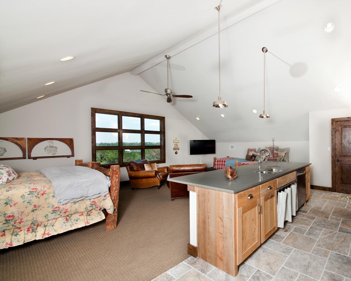 Plan 333023JHB: Detached 3-Car Garage with Studio Apartment Above - 965 Sq Ft - Image #7 - Barndominium, Carriage, Country, Rustic