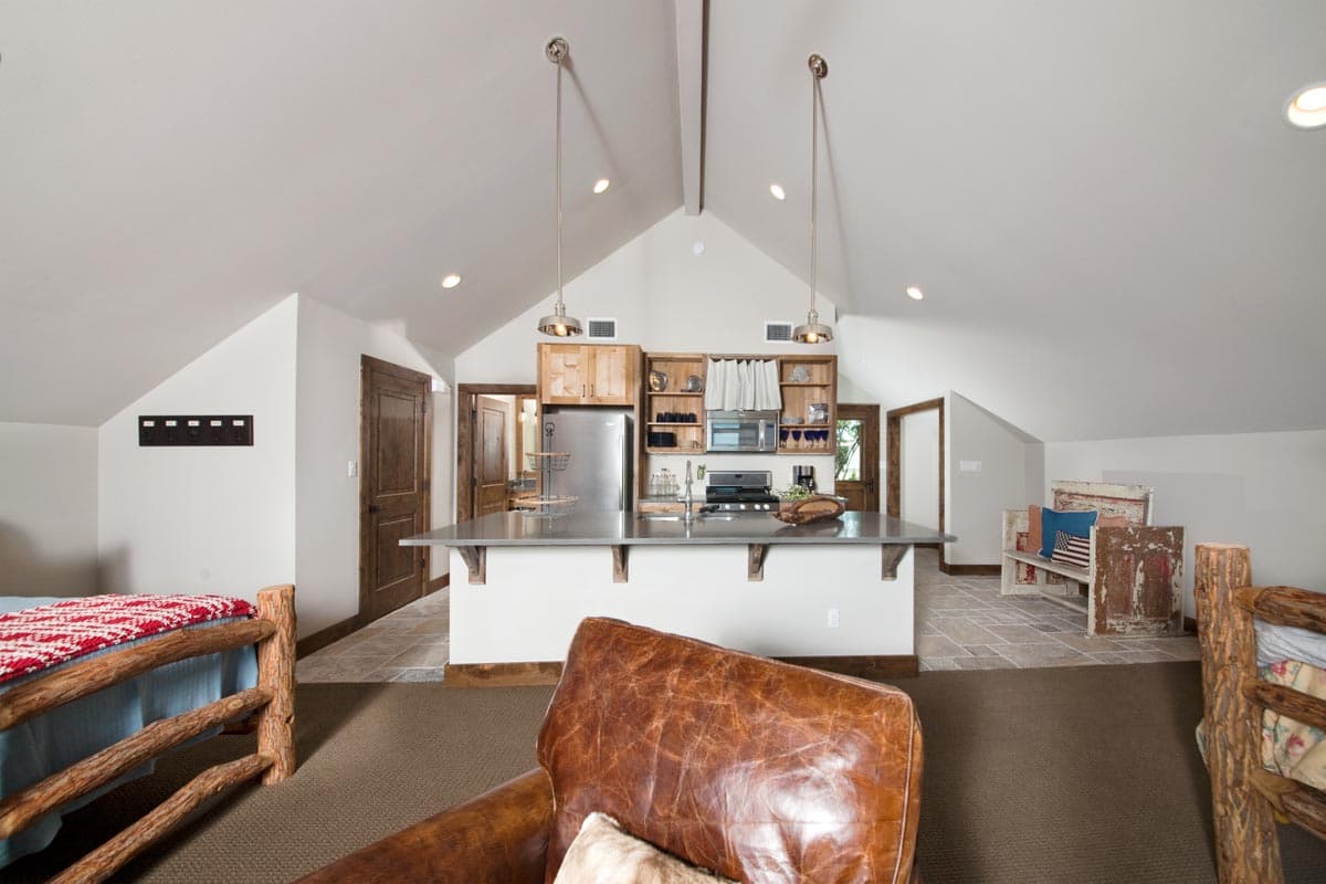 Plan 333023JHB: Detached 3-Car Garage with Studio Apartment Above - 965 Sq Ft - Image #8 - Barndominium, Carriage, Country, Rustic