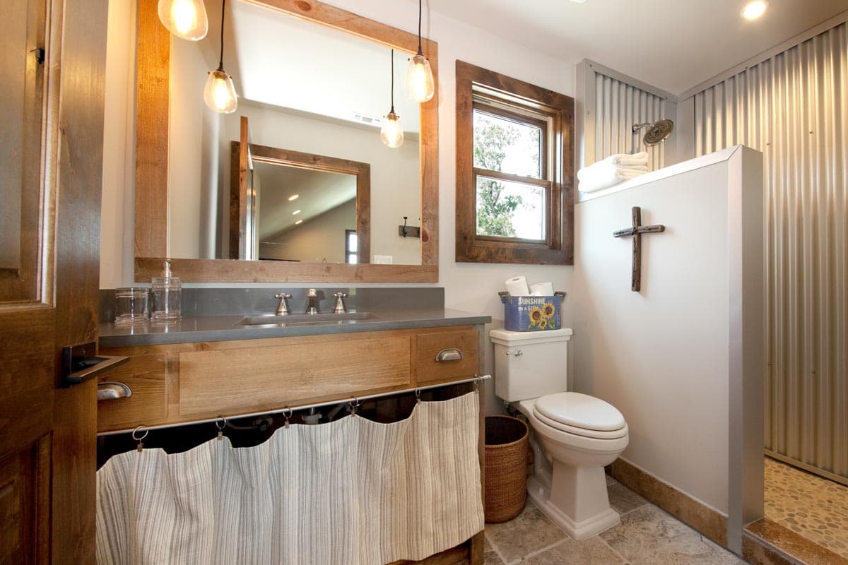 Plan 333023JHB: Detached 3-Car Garage with Studio Apartment Above - 965 Sq Ft - Image #9 - Barndominium, Carriage, Country, Rustic