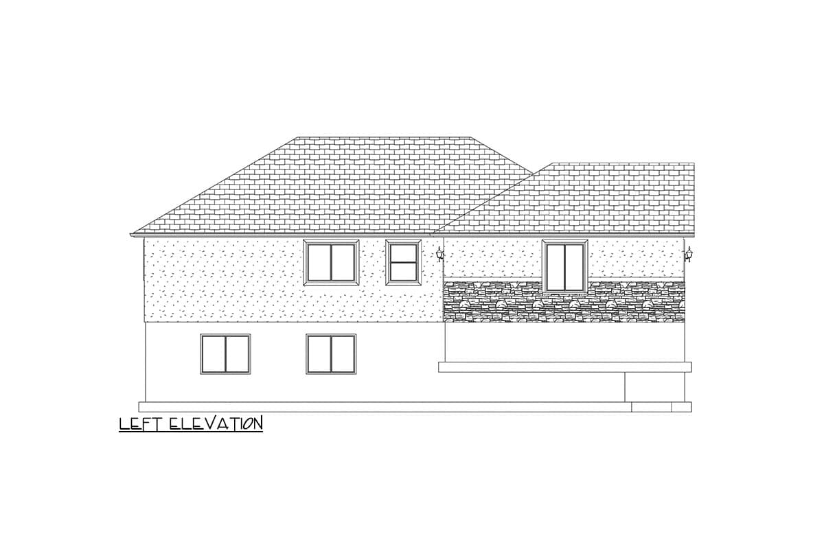 Plan 61469UT: One-Story House Plan with Bayed Master Suite - 1570 Sq Ft - Image #9 - Ranch, Traditional
