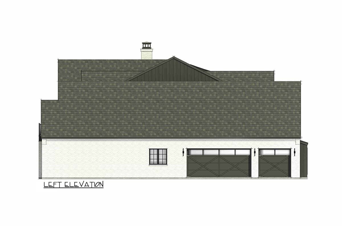 Plan 818094JSS: European Transitional House Plan with 4 Beds and 3-Car Garage - 5498 Sq Ft - Image #7 - European, French Country, New American, Transitional