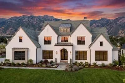 European Transitional House Plan with 4 Beds and 3-Car Garage - 5498 Sq Ft