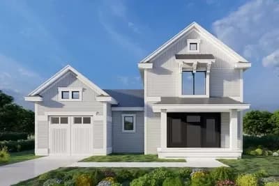 3 Bed New American House Plan - 1142 Square Feet 