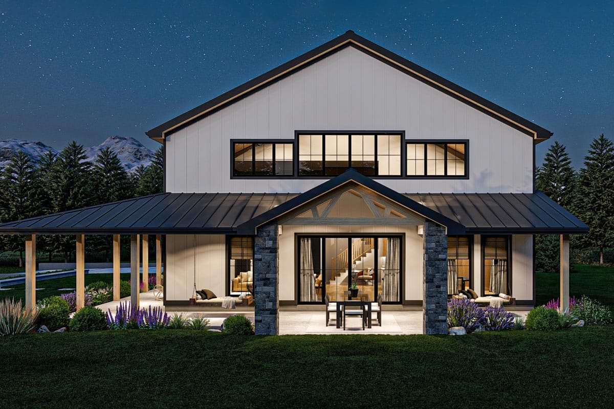Plan 623302DJ: Barndominium-Style House Plan with 4-Car Garage - 3476 Sq Ft - Image #8 - Barndominium, Country, Modern Farmhouse, New American