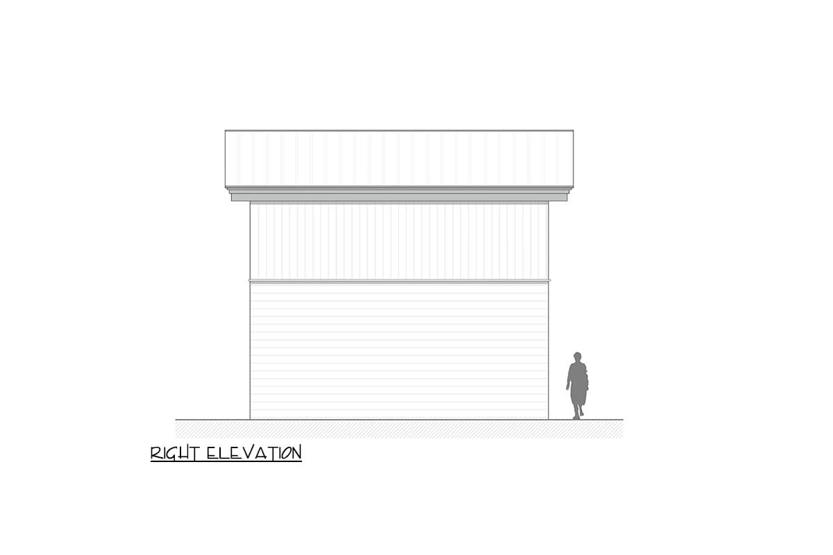 Plan 311048RMZ: Two-Story Modern Garage Apartment or ADU - 582 Sq Ft - Image #7 - Carriage, Contemporary, Mid Century Modern, Modern, Northwest