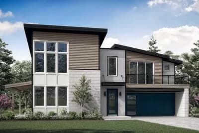 Contemporary 2-Story House Plan with Private Balcony - 2345 Sq Ft