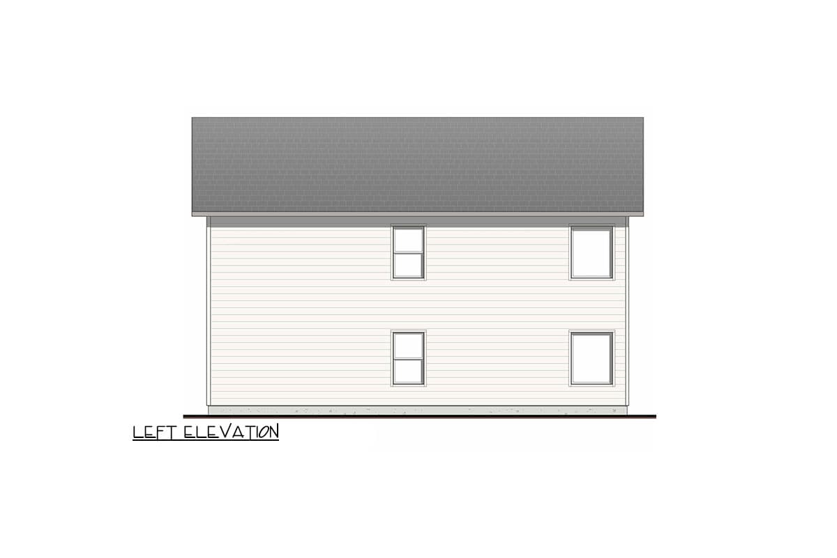 Plan 100317GHR: Modern Style Duplex House Plan with Full-Floor 2-Bed 2-Bath 800 Sq Ft Units - Image #4