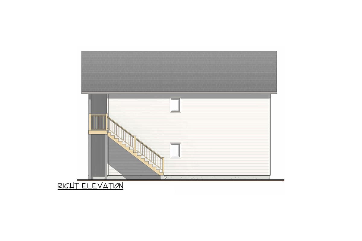 Plan 100317GHR: Modern Style Duplex House Plan with Full-Floor 2-Bed 2-Bath 800 Sq Ft Units - Image #6