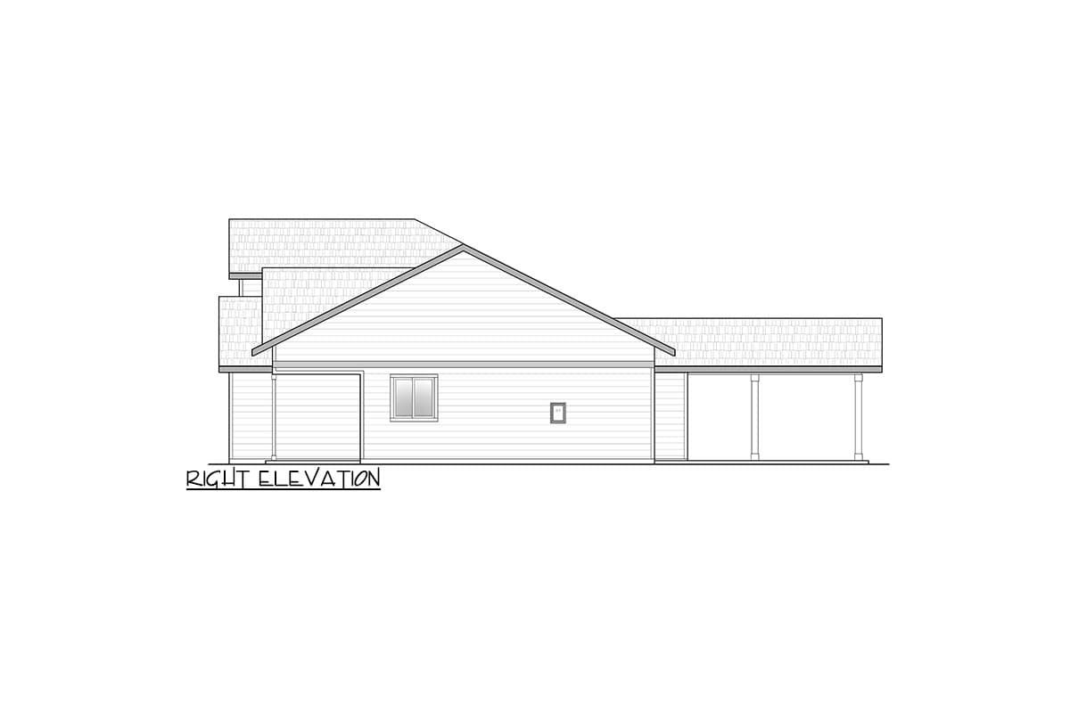 Plan 246020DLR: Craftsman Style House Plan with 3 Bedrooms and 3-Car Garage - Image #4 - Craftsman, Traditional
