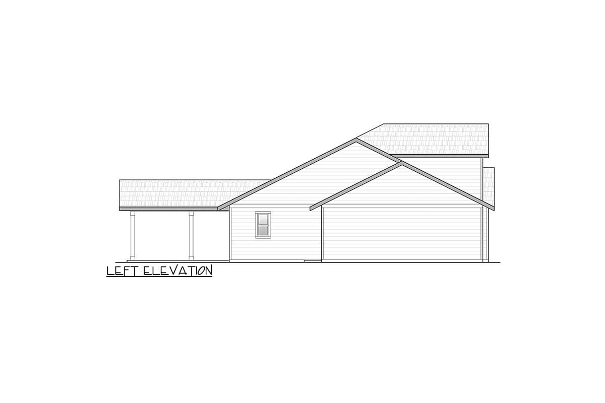 Plan 246020DLR: Craftsman Style House Plan with 3 Bedrooms and 3-Car Garage - Image #5 - Craftsman, Traditional