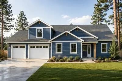 Craftsman Style House Plan with 3 Bedrooms and 3-Car Garage