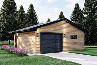 Detached Garage with Car and Workshop Space - 576 Sq Ft