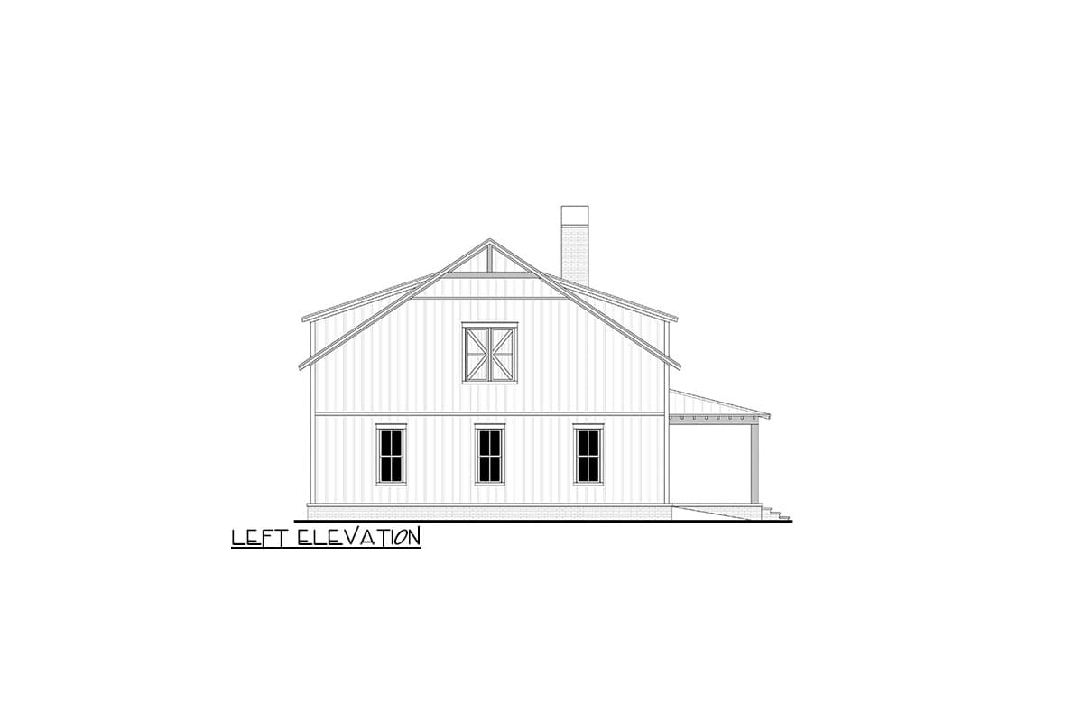Plan 51949HZ: 2-Story Modern Farmhouse Barndominium House Plan with 4-Beds Under 2800 Square Feet - Image #10 - Barndominium, Country, Farmhouse, Modern Farmhouse, New American