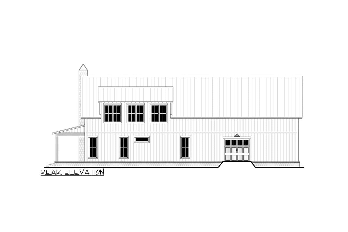 Plan 51949HZ: 2-Story Modern Farmhouse Barndominium House Plan with 4-Beds Under 2800 Square Feet - Image #12 - Barndominium, Country, Farmhouse, Modern Farmhouse, New American