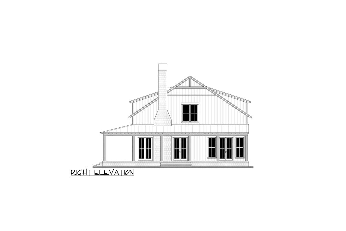Plan 51949HZ: 2-Story Modern Farmhouse Barndominium House Plan with 4-Beds Under 2800 Square Feet - Image #11 - Barndominium, Country, Farmhouse, Modern Farmhouse, New American