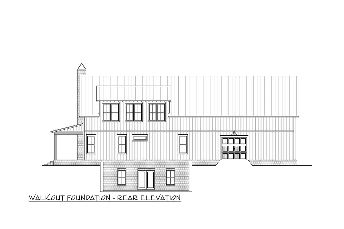 Plan 51949HZ: 2-Story Modern Farmhouse Barndominium House Plan with 4-Beds Under 2800 Square Feet - Image #13 - Barndominium, Country, Farmhouse, Modern Farmhouse, New American