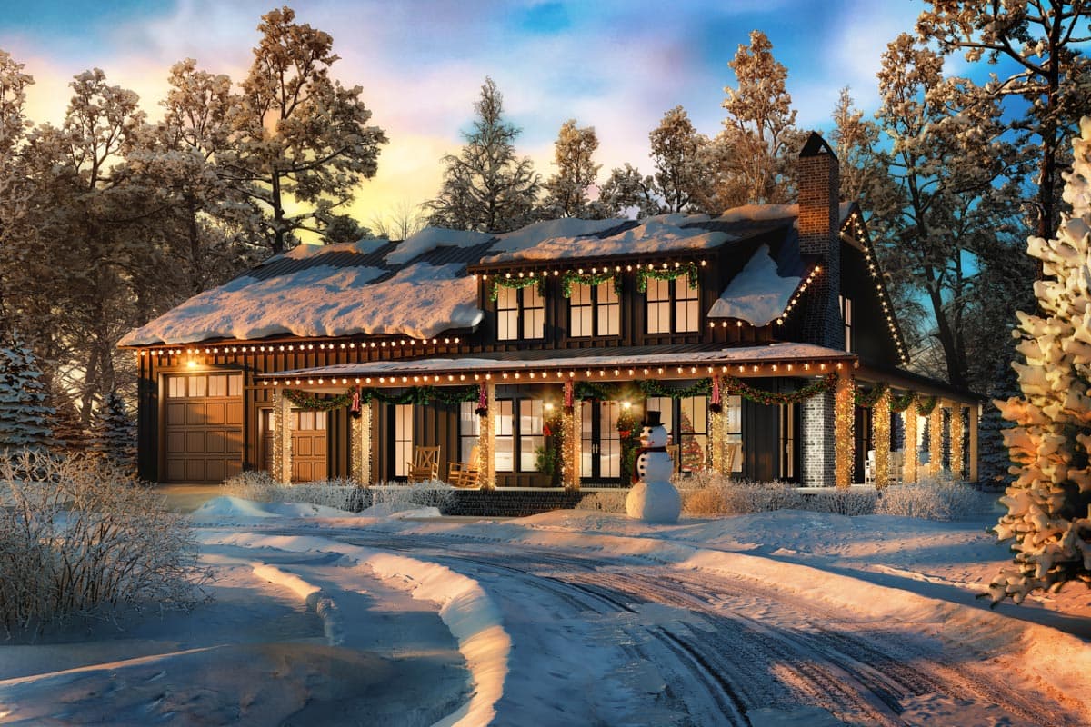 Plan 51949HZ: 2-Story Modern Farmhouse Barndominium House Plan with 4-Beds Under 2800 Square Feet - Image #14 - Barndominium, Country, Farmhouse, Modern Farmhouse, New American