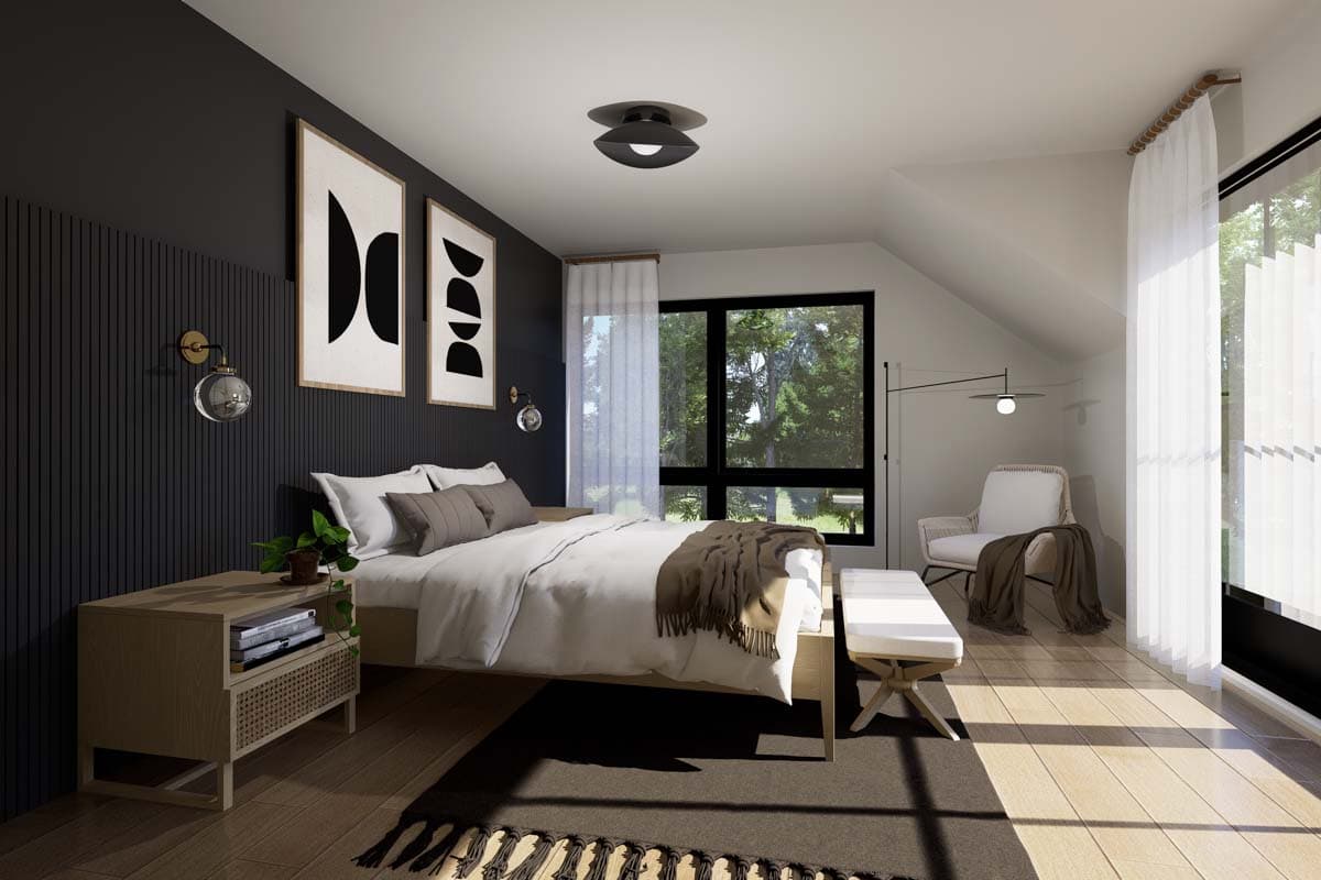 Plan 22677DR: 3 Bed Contemporary House Plan with Cathedral Ceilings - 4207 Sq Ft - Image #6 - Contemporary, New American, Scandinavian, Transitional