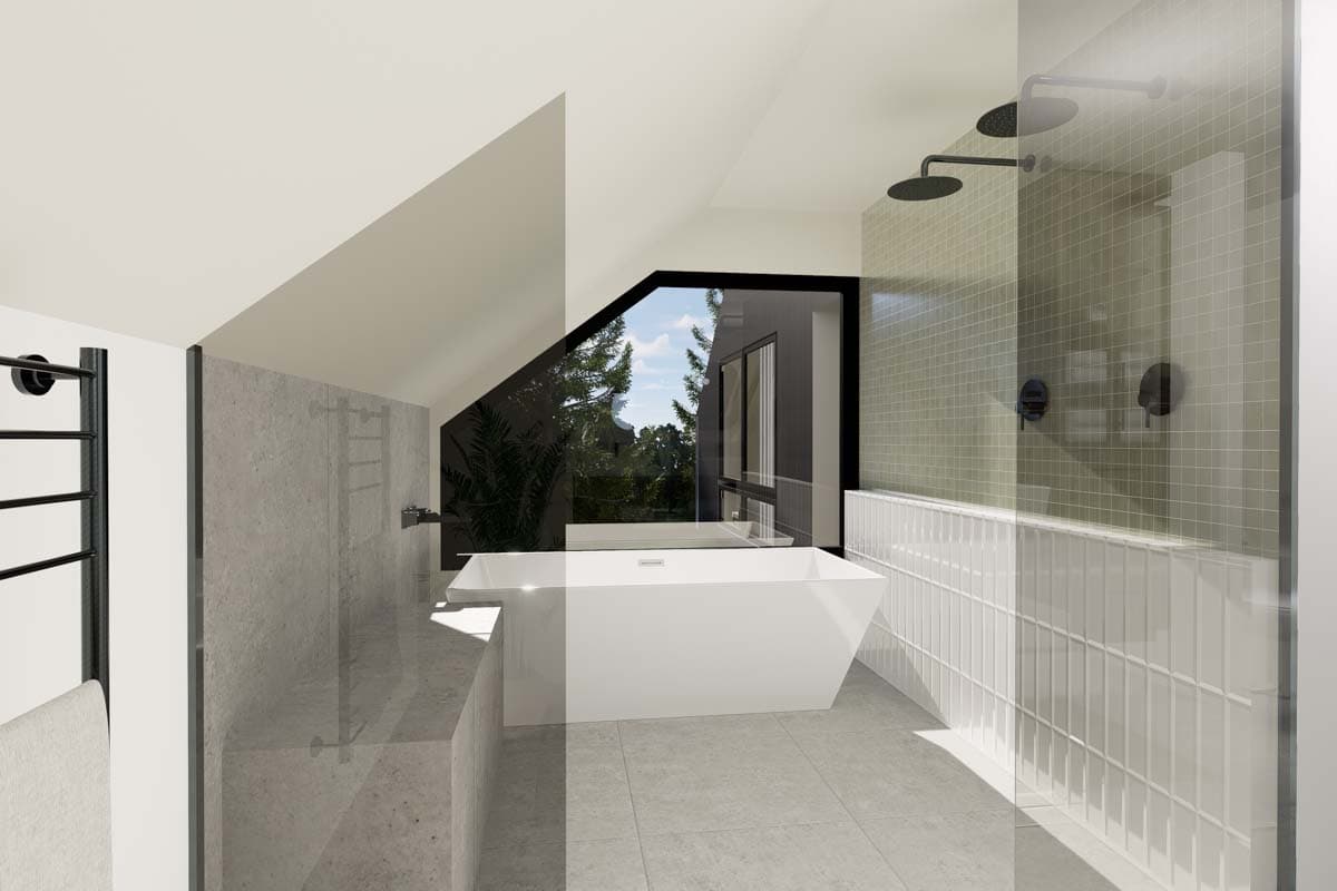 Plan 22677DR: 3 Bed Contemporary House Plan with Cathedral Ceilings - 4207 Sq Ft - Image #9 - Contemporary, New American, Scandinavian, Transitional