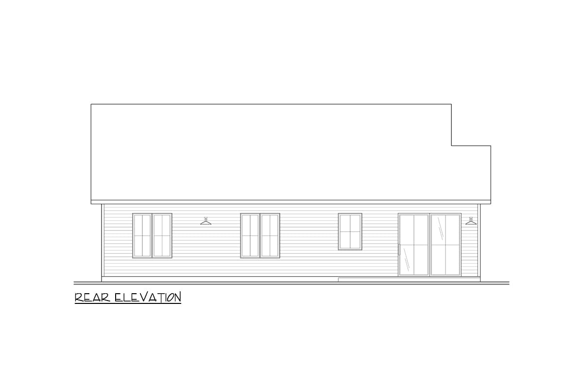 Plan 22679DR: Transitional House Plan with Cathedral Ceiling Living Room - 1612 Sq Ft - Image #9 - Cottage, New American, Ranch, Transitional