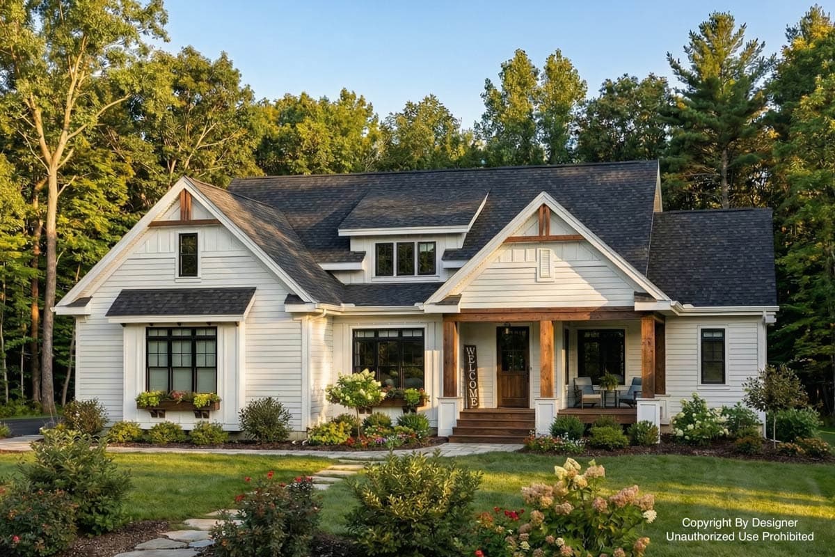 Plan image - 14783RK:New American House Plan with Two Flex Rooms - 3046 Sq Ft