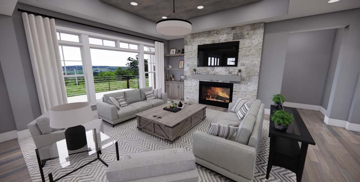 Plan 14783RK: New American House Plan with Two Flex Rooms - 3046 Sq Ft - Image #10 - Country, Farmhouse, Modern Farmhouse, New American