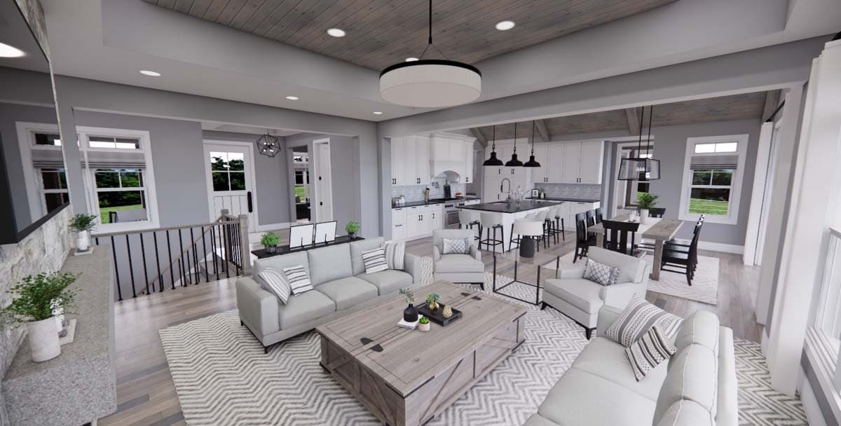 Plan 14783RK: New American House Plan with Two Flex Rooms - 3046 Sq Ft - Image #11 - Country, Farmhouse, Modern Farmhouse, New American