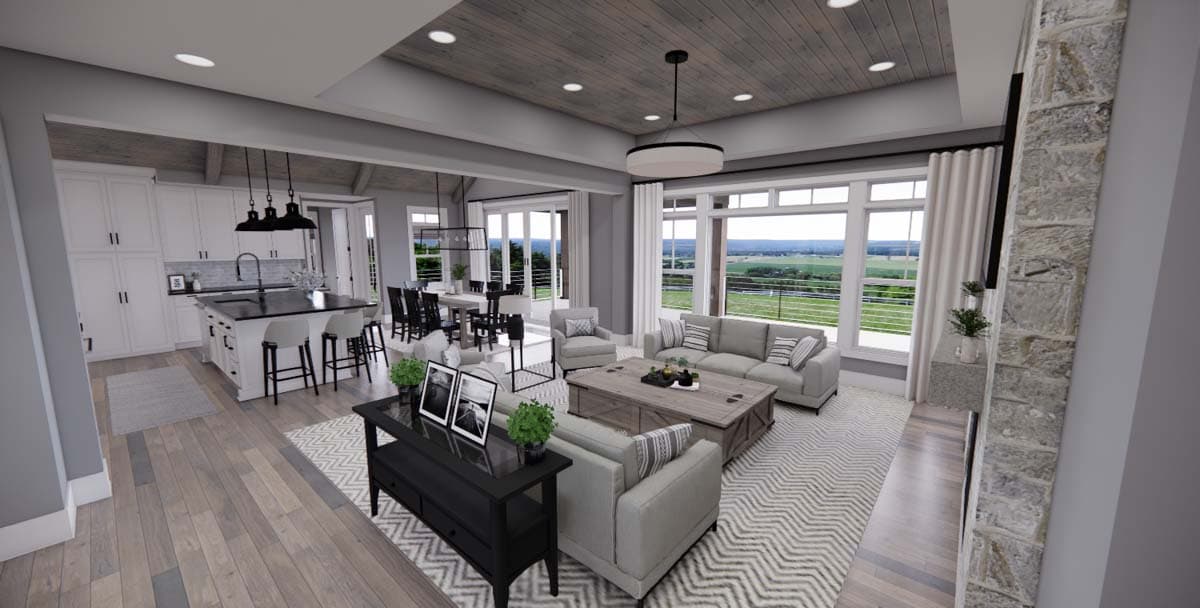 Plan 14783RK: New American House Plan with Two Flex Rooms - 3046 Sq Ft - Image #12 - Country, Farmhouse, Modern Farmhouse, New American