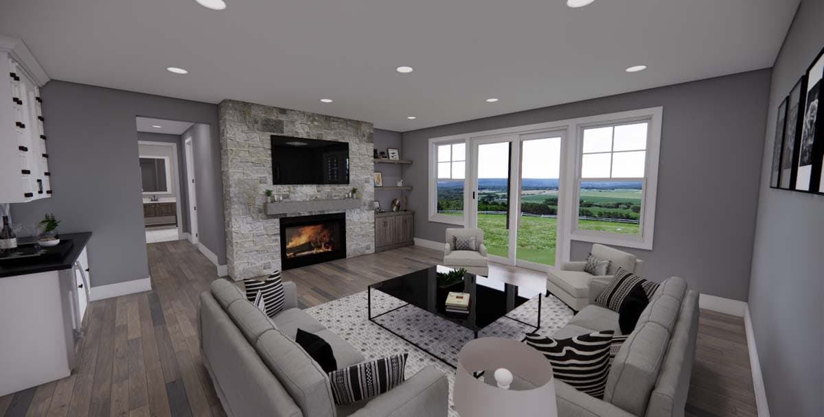 Plan 14783RK: New American House Plan with Two Flex Rooms - 3046 Sq Ft - Image #35 - Country, Farmhouse, Modern Farmhouse, New American