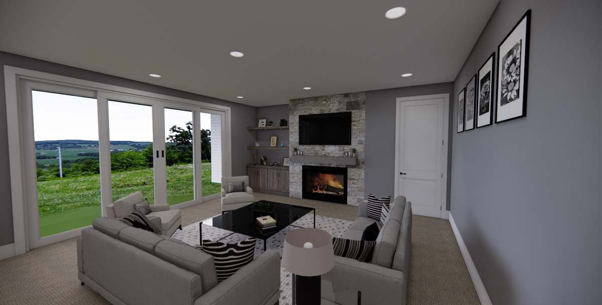 Plan 14784RK: 4-Bed Contemporary Farmhouse Plan with Optional 5th Bedroom - 2843 Sq Ft - Image #34