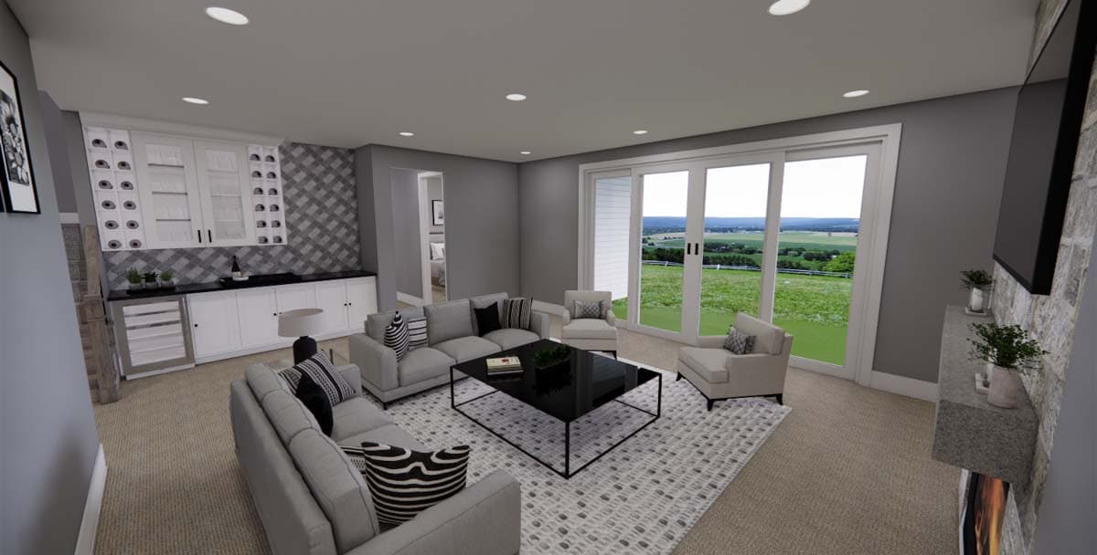 Plan 14784RK: 4-Bed Contemporary Farmhouse Plan with Optional 5th Bedroom - 2843 Sq Ft - Image #37