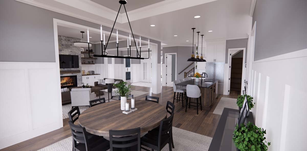 Plan 14785RK: One-Story Modern Farmhouse Plan with Bonus Above Garage - 2112 Sq Ft - Image #8 - Country, Farmhouse, Modern Farmhouse, New American, Ranch