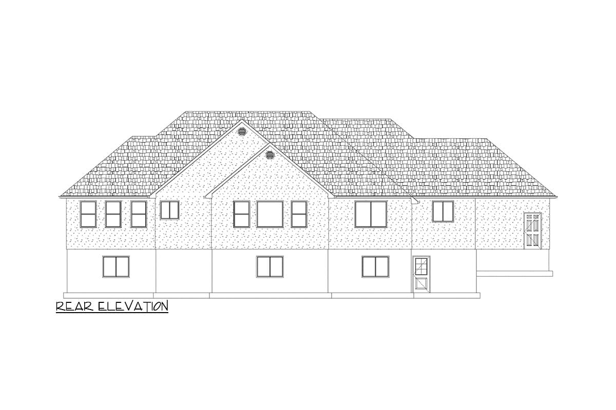 Plan 61473UT: One-Story House Plan with 3 Bedrooms and a Home Office - 2576 Sq Ft - Image #11 - Ranch, Traditional