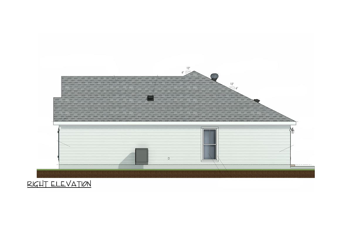 Plan 185000PHD: Country Home Plan with Corner Porch - 1298 Sq Ft - Image #27 - Country, Southern